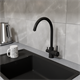 RUSH Смеситель для кухонной мойки с фильтром (SUS9035-37Black), цвет черный SUS9035-37Black - фото 344278