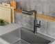 RUSH Tinos Смеситель для кухни с выдвижной лейкой (TI3732-18Grey), цвет графит TI3732-18Grey - фото 344341