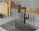 RUSH Tinos Смеситель для кухни с выдвижной лейкой (TI3732-18Grey), цвет графит TI3732-18Grey - фото 344342