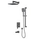 RUSH Thira Встроенная душевая система (TR3635-60Grey), цвет графит TR3635-60Grey - фото 344416