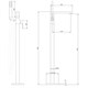 ABBER Daheim Смеситель AF8215W напольный, белый матовый AF8215W - фото 345080