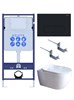 AQUATEK SET ПОЛАРИС (рама AQUATEK Standard INS-0000012+унитаз ПОЛАРИС AQ0700-01 с тонким сиденьем soft-close+ крепеж KKI-0000002 +панель KDI-0000017) SET AQUATEK ПОЛАРИС-01-017 4в1 - фото 345452