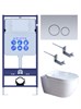 AQUATEK SET  ПОЛАРИС (рама AQUATEK Standard INS-0000012+унитаз ПОЛАРИС AQ0700-01 с тонким сиденьем soft-close+ крепеж KKI-0000002 +панель KDI-0000019) SET AQUATEK ПОЛАРИС-01-019 4в1 - фото 345459