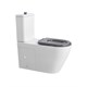 AQUATEK Унитаз-компакт напольный с бачком 800*385*835 для людей с ограниченными возможностями, сиденье дюропласт, белый AQ2213-00