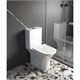 AQUATEK Optima Square Унитаз напольный, безободковый 665x345x775, крышка-сиденье дюропласт, легкосъемное с микролифтом, белый AQ4411-00 - фото 345848