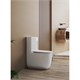 AQUATEK Optima Plus Square Унитаз напольный, безободковый, система смыва торнадо, 620x355x790, крышка-сиденье дюропласт, легкосъемное с микролифтом, белый AQ4451-00 - фото 345865