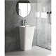AQUATEK Optima Square Умывальник пьедестальный 440x380x835, белый AQ4401-00 - фото 345892
