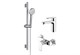 AQUATEK Nika Душевой комплект наружнего монтажа SET 3 в 1 (AQ1810CR + AQ1860CR + AQ2017CR ), хром AQ1831CR - фото 346055