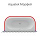 AQUATEK Карниз для ванны П-образный 1900*900 (для ванны Морфей), хром KARN-0000029