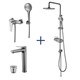 LEMARK Bronx Комплект для ванной комнаты "3 в 1" , графит LM3789GM - фото 346409