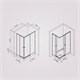 AM.PM X-Joy Душевое ограждение прямоугольное, раздвижные двери 120x80 черный мат.,стекло прозр W94G-403-120280-BT1K - фото 346745