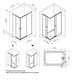 AM.PM X-Joy Душевое ограждение прямоугольное, раздвижные двери 120x90 хром мат.,стекло прозр W94G-403-120290-MT1K - фото 346832