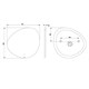 AM.PM X-Joy Зеркало универсальное с контурной LED-подсветкой, ИК- сенсором, 80 см M85MOX50801WG - фото 347073