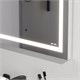 AM.PM Gem Универсальное зеркало настенное с контурной LED-подсветкой, 50 см M91AMOX0501WG - фото 347120