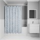IDDIS Штора для ванной Base 200x180 см, Полиэстер (BX03P18i11) ,цвет голубой BX03P18i11 - фото 347892
