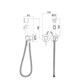 IDDIS Гигиенический душ Axes (AXESBR2i08), хром AXESBR2i08 - фото 347942
