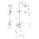 IDDIS Ray Душевая система с изливом черный матовый (BL3Fi06) RAYBL3Fi06 - фото 348092