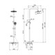 IDDIS Shelfy Смеситель для ванны с верхним душем (SHESB3Bi06) SHESB3Bi06 - фото 348129