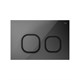 IDDIS Клавиша смыва чёрная Uniglass 001 (UNG01GBi77) UNG01GBi77 - фото 348546