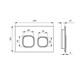 IDDIS Клавиша смыва чёрная Uniglass 001 (UNG01GBi77) UNG01GBi77 - фото 348548