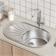 IDDIS Мойка врезного монтажа с сифоном Suno S, нерж. сталь, шелк, 770*480 (SUN77SDi77S) SUN77SDi77S - фото 348880