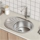 IDDIS Мойка врезного монтажа с сифоном Suno S, нерж. сталь, шелк, 650*460 (SUN65SDi77S) SUN65SDi77S - фото 348887