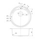 IDDIS Мойка врезного монтажа с сифоном Suno S, нерж. сталь, шелк, D510 (SUN51S0i77S) SUN51S0i77S - фото 348896
