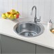 IDDIS Мойка врезного монтажа с сифоном Suno S, нерж. cталь, шелк, D490 (SUN49S0i77S) SUN49S0i77S - фото 348906
