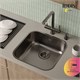 IDDIS Мойка Mate нержавеющая сталь, графит, 446*446 (MAT44GMi77) MAT44GMi77 - фото 348959