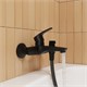 IDDIS Смеситель для ванны Ray черный (RAYBL02i02WA) RAYBL02i02WA - фото 349000