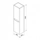 IDDIS Шкаф-пенал Edifice 40 подвесной белый (EDI40W0i97) EDI40W0i97 - фото 349186