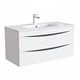 IDDIS Тумба с раковиной Cloud 100 подвесная белая (CLO10W1i95K) CLO10W1i95K - фото 349231