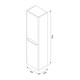 IDDIS Пенал подвесной, 40 см, светло-серый, Edifice, (EDI40L0i97) EDI40L0i97 - фото 349343