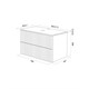 IDDIS Тумба подвесная со столешницей Aiger 80 см, белый (AIG80W0i95K) AIG80W0i95K - фото 349527