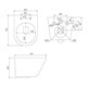 IDDIS Унитаз подвесной Calipso, черный матовый (CALR3BMi25) CALR3BMi25 - фото 349666