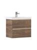 VELVEX Тумба под раковину Mondi 600-0-2 (Madera Classica Slim) навесная акация темная (359 акация темная) 359 акация темная - фото 350189