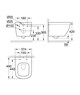 GROHE Унитаз подвесной безободковый компактный Euro Ceramic 39206000 альпин-белый + сиденье с микролифтом 39330001 Распродажа 68664 - фото 350243