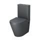 GROSSMAN Унитаз напольный Color GR-4480GMS (620х365х810) безободковый,серый матовый с тонкой крышкой,микролифт,2 места GR-4480GMS - фото 350322