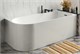 AZARIO Ванна акриловая LUTON 1700x800x580, пристенная, в комплекте с сифоном и металлической рамой, правая, белая ( LUT17080 R ) LUT17080 R - фото 350830
