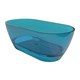 AZARIO Ванна из полиэфирной смолы BADEN 1800x800x540 свободностоящая, с хромированным донным клапаном, полупрозрачный голубой (BAD18080CB) BAD18080CB - фото 350937