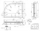 AZARIO Душевой поддон  900х1200х150 R, для VICTORIA 2131-1-R P2912 R - фото 351265