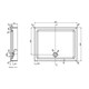 AZARIO Душевой поддон  800х800х150 R/L, для TORONTO 1432B (P18  R/L) P18  R/L - фото 351290