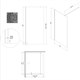 AZARIO Душевое ограждение  FELTON 100х200 walk-in, прозрачное cтекло 8 мм с покрытием easy clean, черный матовый профиль (AZ-151S 100) AZ-151S 100 - фото 351350