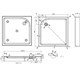 AZARIO Душевой поддон  1000х1000х150 R/L, для GREENWOOD 1000, NAG 1221 1000 P110 R/L (P11010) - фото 351421