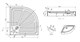 AZARIO Душевой поддон  1000х1000х150 R/L, для EDMONTON 2231/OTTAWA 2142 1000 P210 R/L - фото 351430
