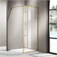 AZARIO Душевая перегородка  RICHMOND Walk-in 900х2000 прозрачное стекло 6 мм, цвет профиля золото (AZ-NAG6310 900 Gold) AZ-NAG6310 900 Gold - фото 351545