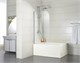 AZARIO Шторка для ванны  MERRIT 800х1400, прозрачное стекло 5 мм, покрытие EASY CLEAN, цвет профиля серебро (AZ-NF6211 800), двери распашные AZ-NF6211 800 - фото 351568
