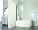 AZARIO Шторка для ванны  MERRIT 800х1400, прозрачное стекло 5 мм, покрытие EASY CLEAN, цвет профиля черный (AZ-NF6211 800 BLACK), двери распашные AZ-NF6211 800 BLACK - фото 351571