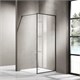 AZARIO Душевая перегородка  RICHMOND 6310 Walk-in 1100x2000 прозрачное стекло 6 мм, цвет профиля черный (AZ-NAG 6310 1100 BLACK) AZ-NAG 6310 1100 BLACK - фото 351606