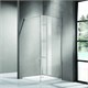 AZARIO Душевая перегородка  RICHMOND 6310 Walk-in 1400x2000 прозрачное стекло 6 мм, цыет профиля серебро (AZ-NAG 6310 1400) AZ-NAG 6310 1400 - фото 351615